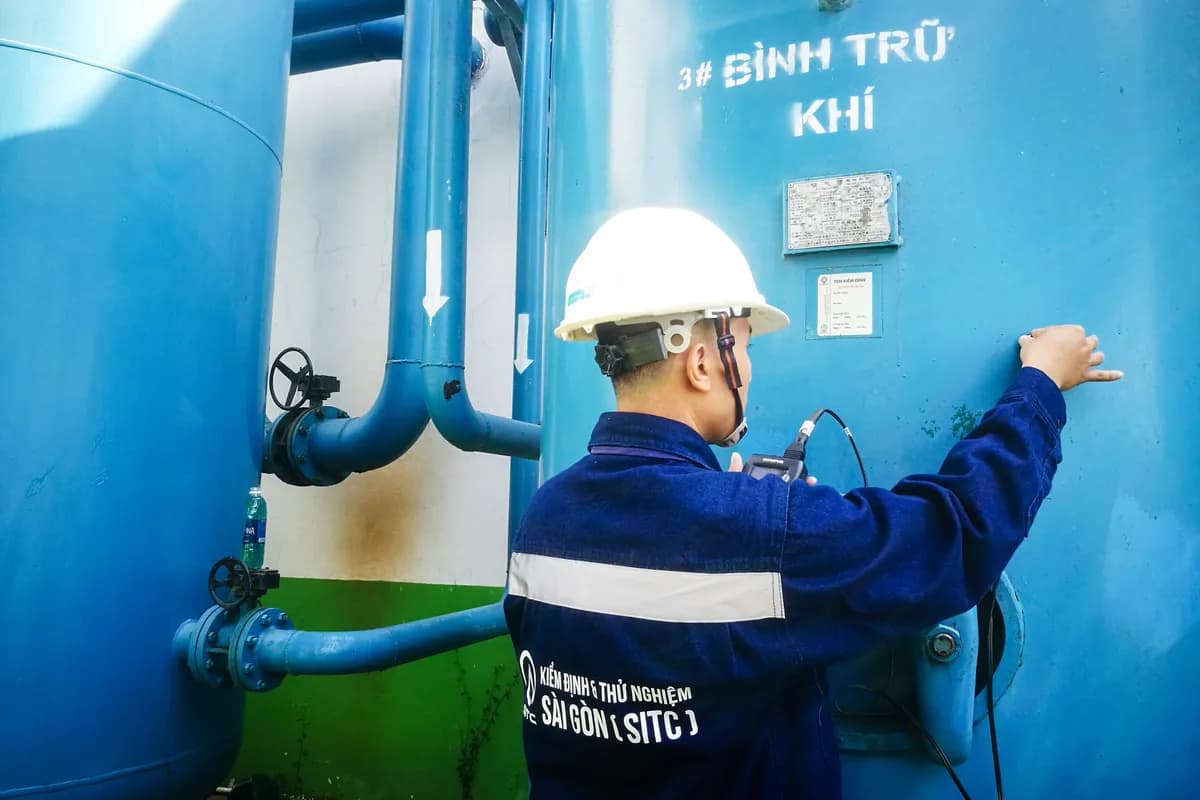 Siêu âm - Kiểm tra bên ngoài bình chịu áp lực